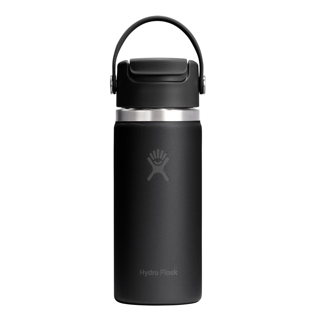 Hydro Flask 16oz Travel Mug Flip Sip Cap Black