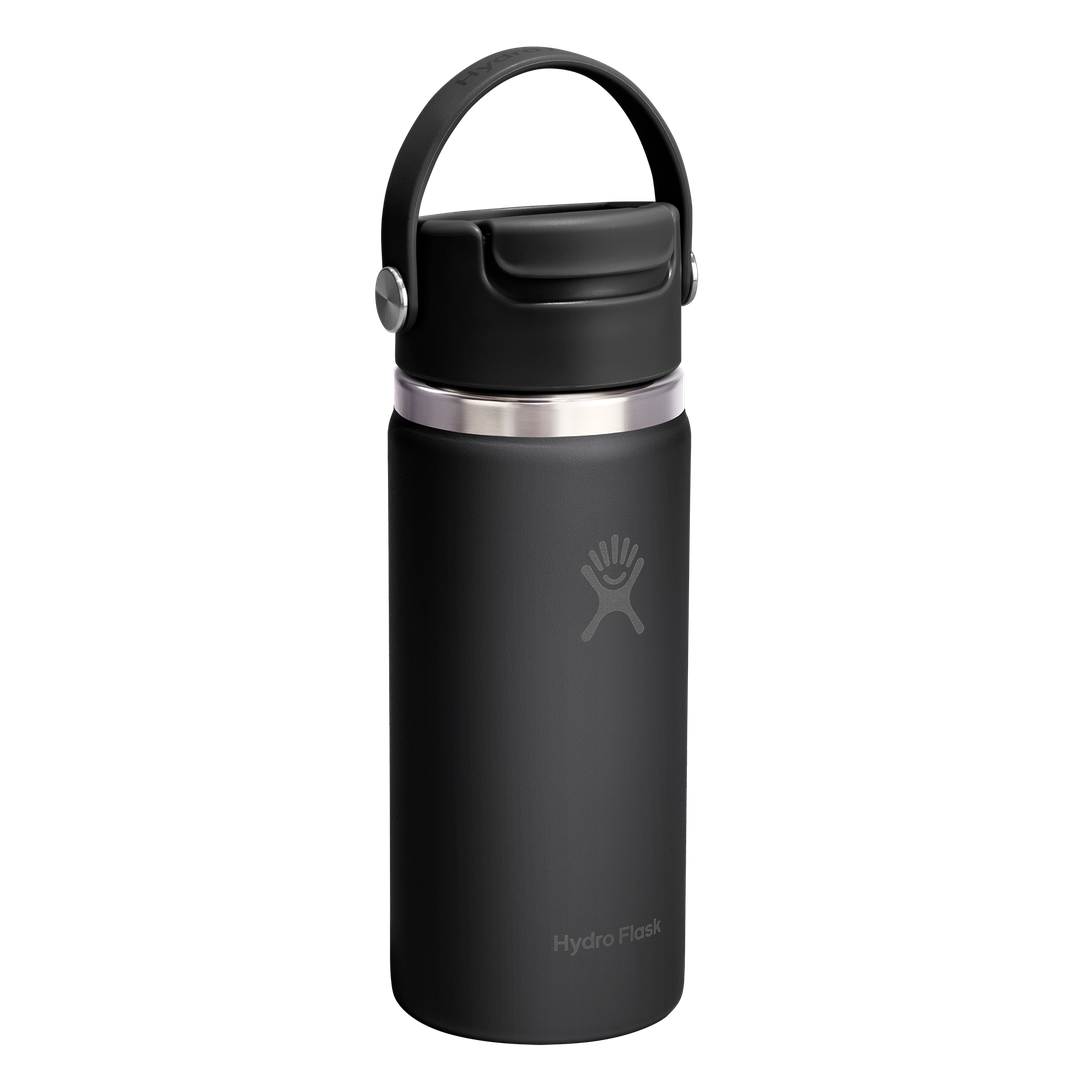 Hydro Flask 16oz Travel Mug Flip Sip Cap Black