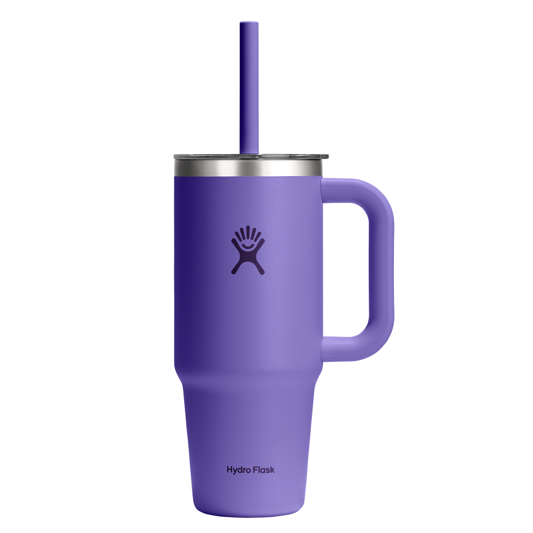 Hydro Flask 24oz Travel Tumbler Clear Lid Utopia Purple