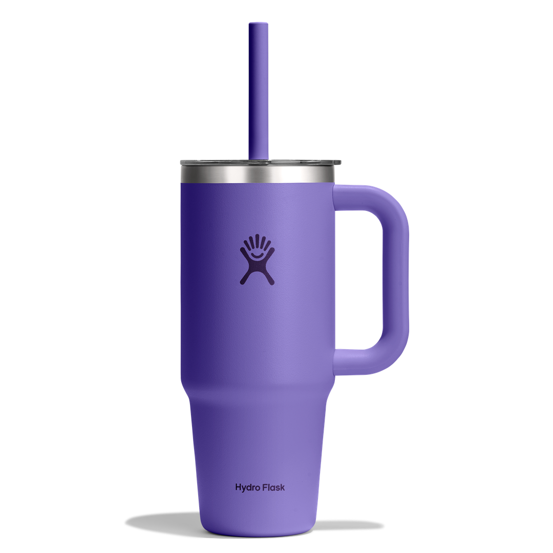 Hydro Flask 24oz Travel Tumbler Clear Lid Utopia Purple