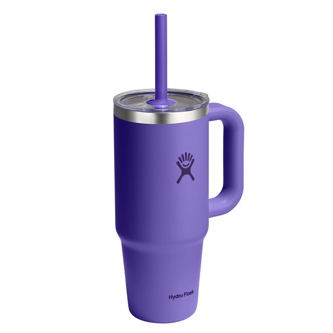 Hydro Flask 24oz Travel Tumbler Clear Lid Utopia Purple