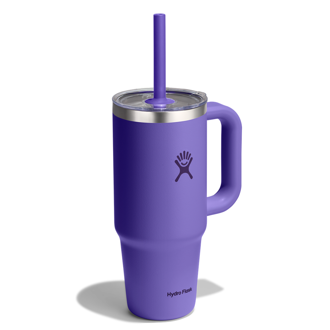 Hydro Flask 24oz Travel Tumbler Clear Lid Utopia Purple