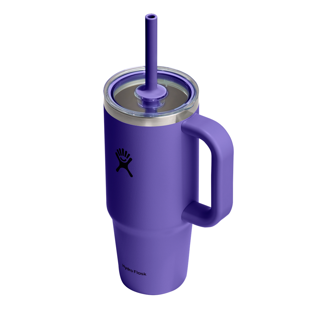 Hydro Flask 24oz Travel Tumbler Clear Lid Utopia Purple