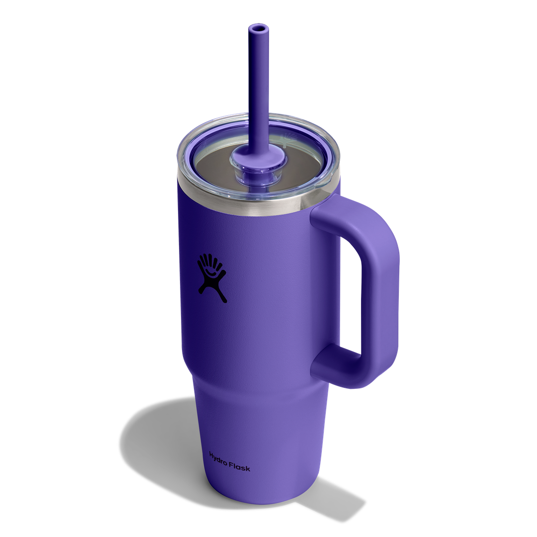Hydro Flask 24oz Travel Tumbler Clear Lid Utopia Purple