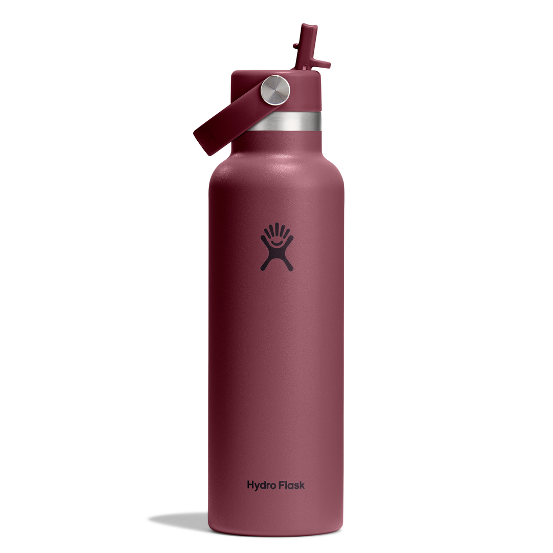 Hydro Flask 21oz Standard Flex Straw Cap Burgundy