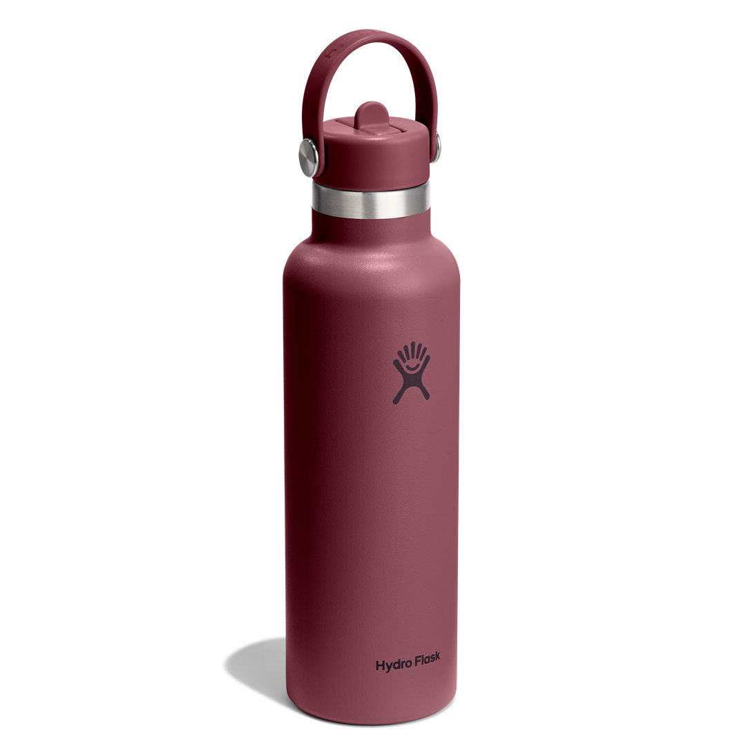 Hydro Flask 21oz Standard Flex Straw Cap Burgundy