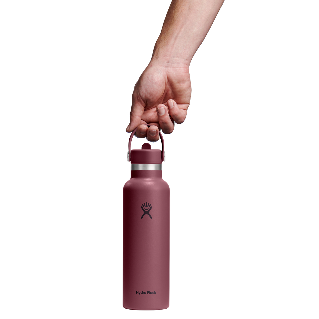 Hydro Flask 21oz Standard Flex Straw Cap Burgundy