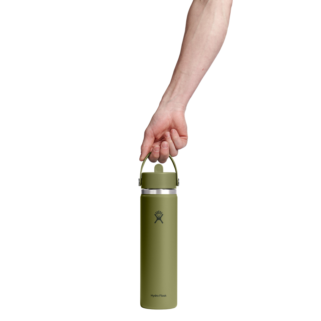 Hydro Flask 24oz Wide Flex Straw Cap Palmer Green
