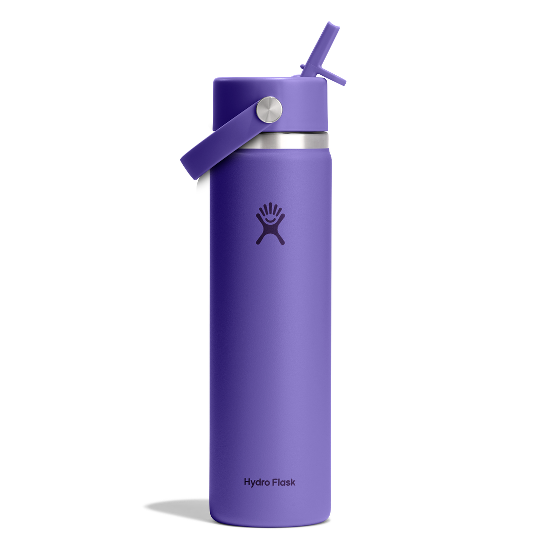 Hydro Flask 24oz Wide Flex Straw Cap Utopia Purple