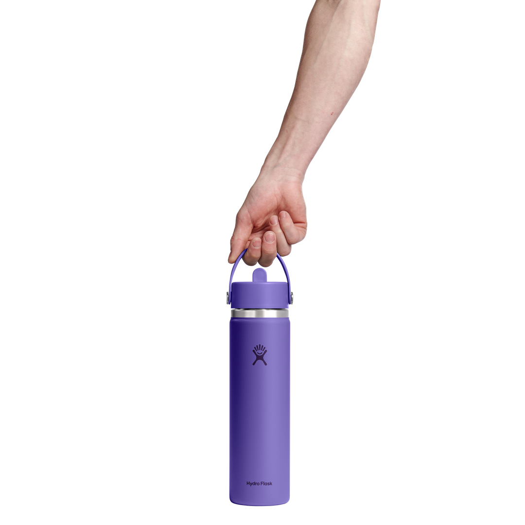 Hydro Flask 24oz Wide Flex Straw Cap Utopia Purple
