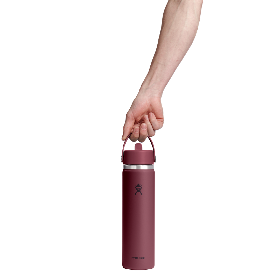 Hydro Flask 24oz Wide Flex Straw Cap Burgundy