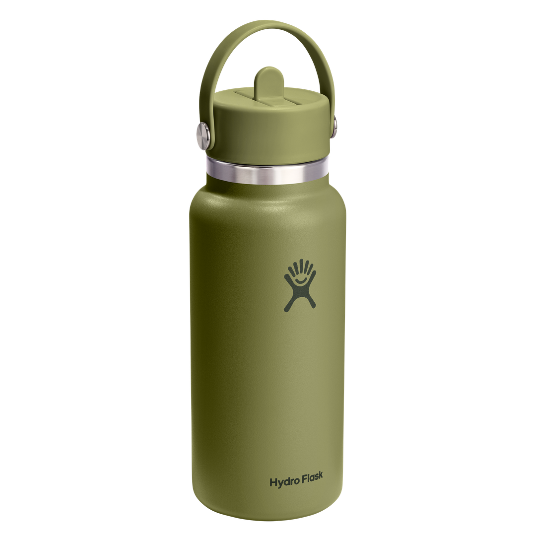 Hydro Flask 32oz Wide Flex Straw Cap Palmer Green