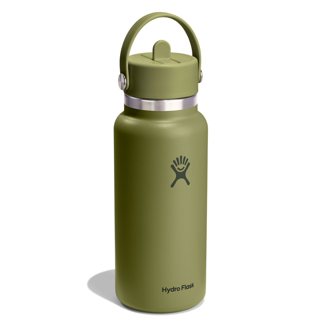Hydro Flask 32oz Wide Flex Straw Cap Palmer Green