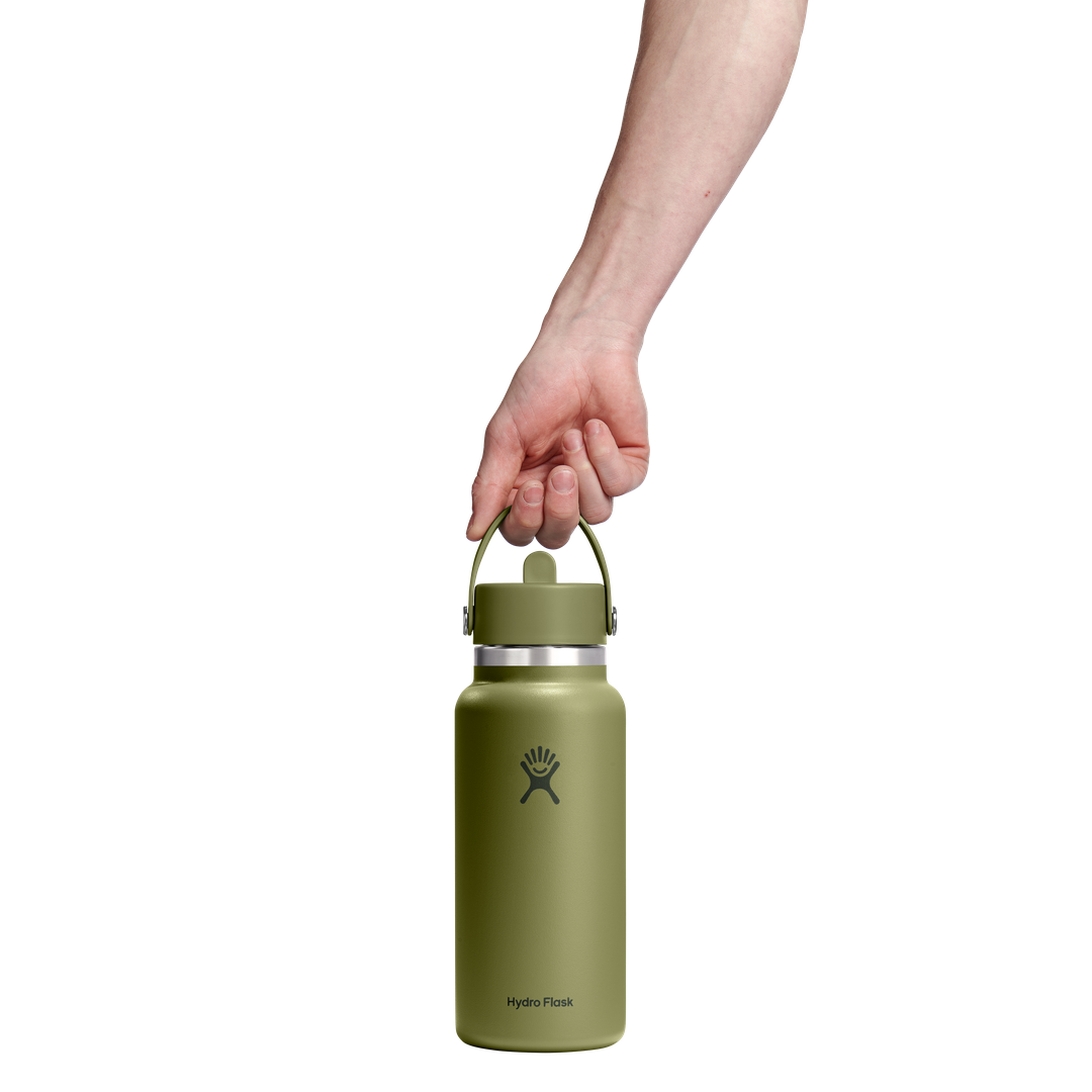 Hydro Flask 32oz Wide Flex Straw Cap Palmer Green