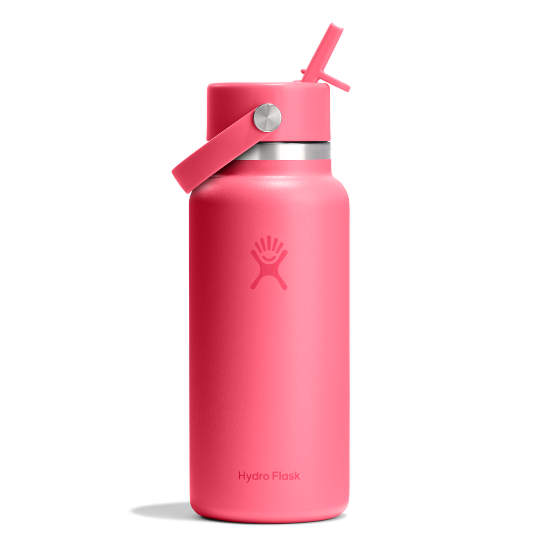 Hydro Flask 32oz Wide Flex Straw Cap Popstar Pink