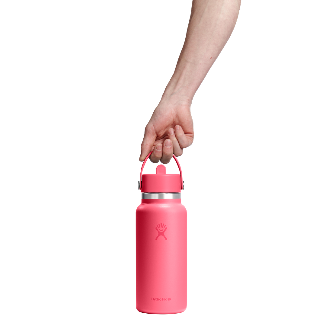 Hydro Flask 32oz Wide Flex Straw Cap Popstar Pink