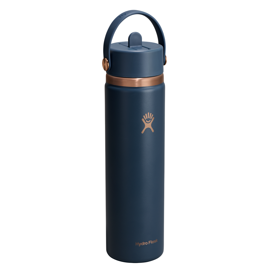 Hydro Flask HYDRO FLASK 24OZ WIDE FLEX STRAW CAP HARBOR BLUE ARC