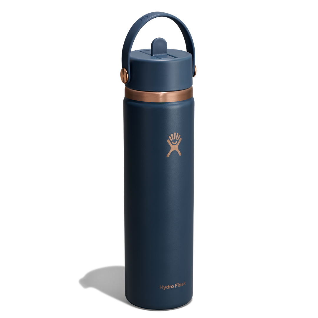 Hydro Flask HYDRO FLASK 24OZ WIDE FLEX STRAW CAP HARBOR BLUE ARC
