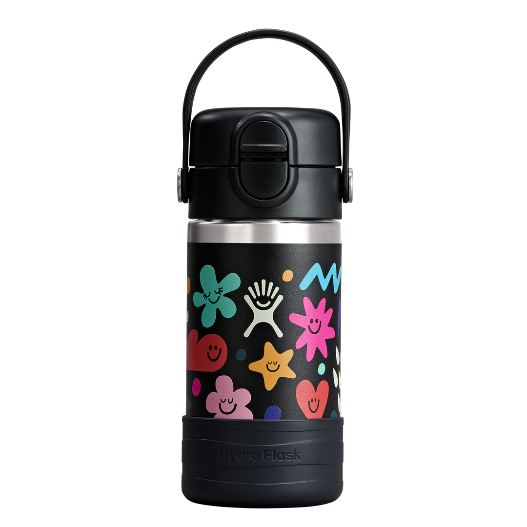 Hydro Flask HYDRO FLASK 12OZ WIDE COVERED CAP AND BOOT DAYDREAM BLACK