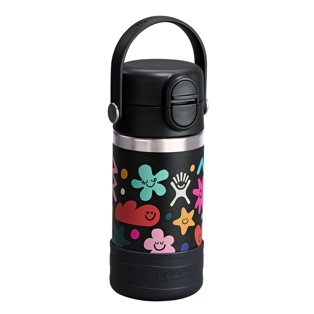 Hydro Flask HYDRO FLASK 12OZ WIDE COVERED CAP AND BOOT DAYDREAM BLACK