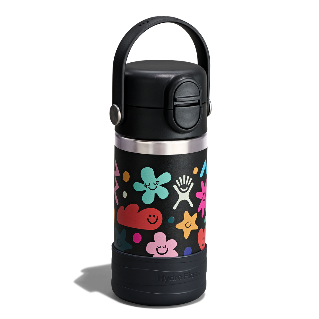 Hydro Flask HYDRO FLASK 12OZ WIDE COVERED CAP AND BOOT DAYDREAM BLACK