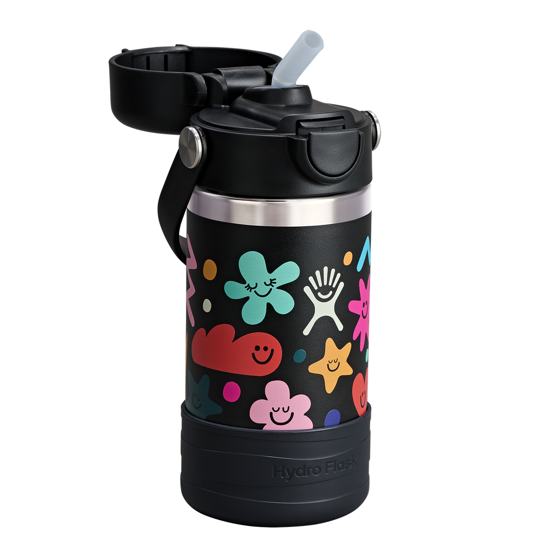 Hydro Flask HYDRO FLASK 12OZ WIDE COVERED CAP AND BOOT DAYDREAM BLACK