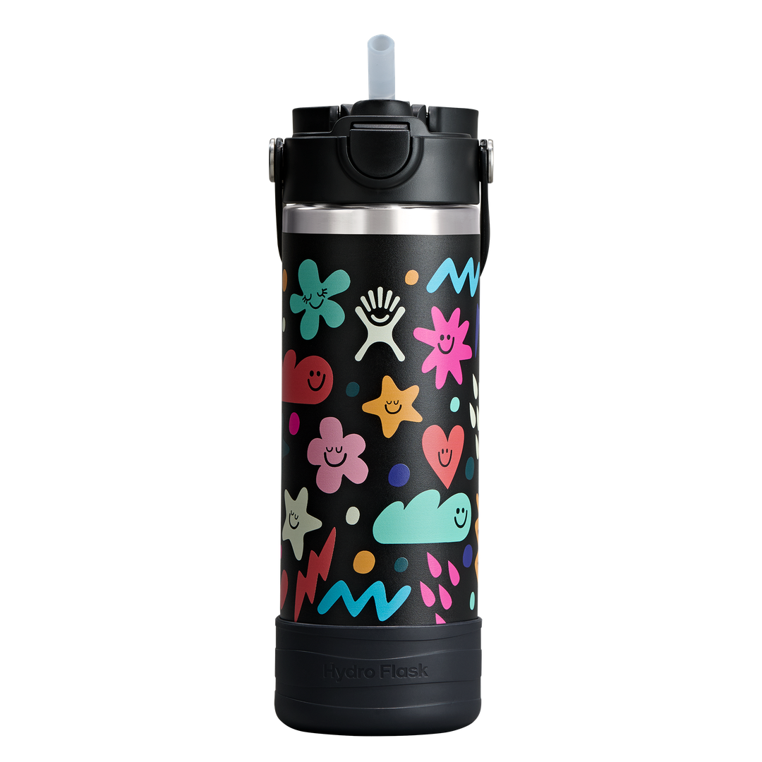 Hydro Flask HYDRO FLASK 18OZ WIDE COVERED CAP AND BOOT DAYDREAM BLACK