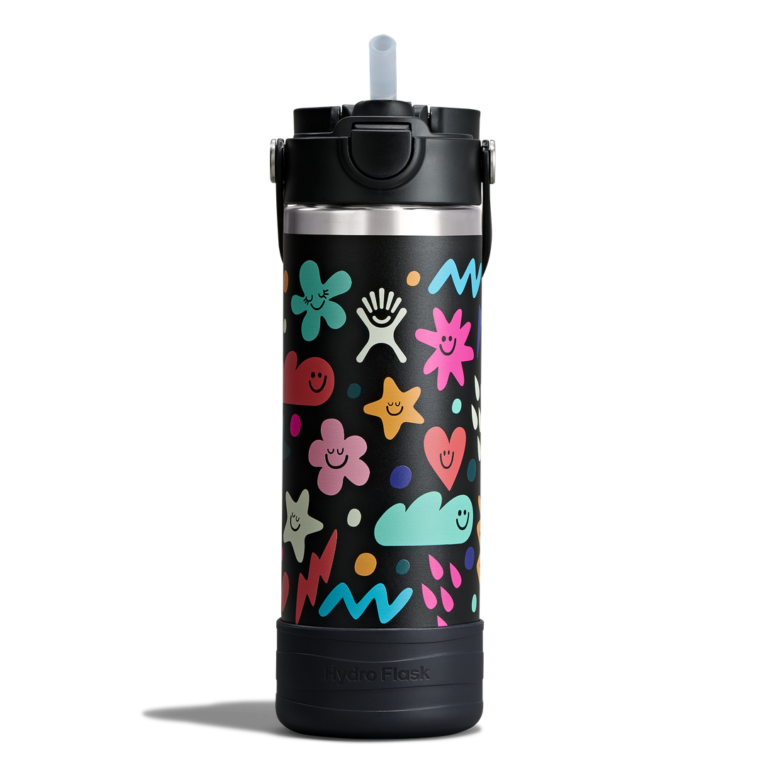 Hydro Flask HYDRO FLASK 18OZ WIDE COVERED CAP AND BOOT DAYDREAM BLACK