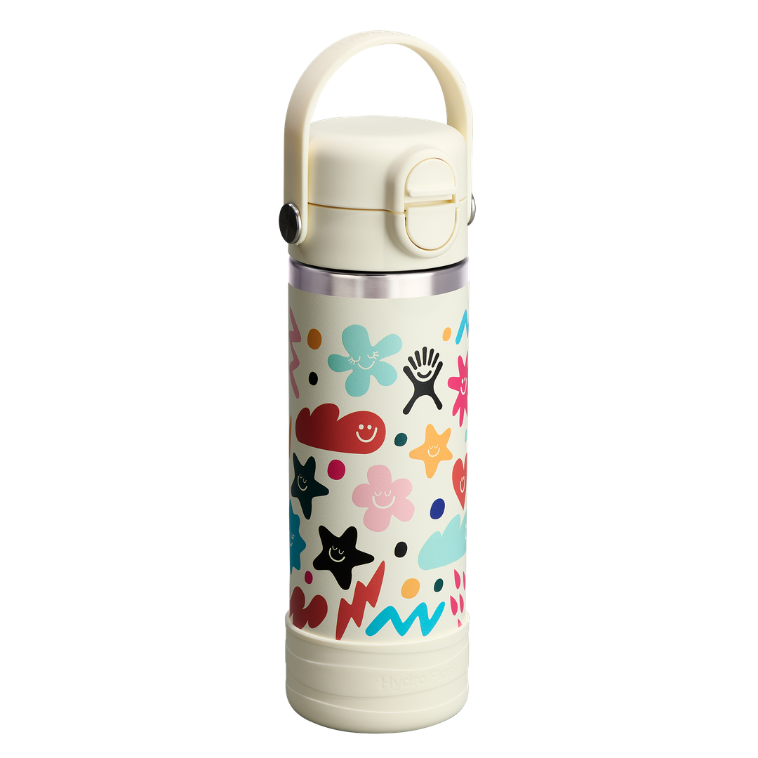 Hydro Flask HYDRO FLASK 18OZ WIDE COVERED CAP AND BOOT DAYDREAM WHITE