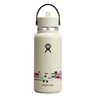 Hydro Flask HYDRO FLASK 32OZ WIDE FLEX STRAW CAP GLITCH WHITE