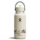 Hydro Flask HYDRO FLASK 32OZ WIDE FLEX STRAW CAP GLITCH WHITE