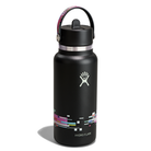 Hydro Flask HYDRO FLASK 32OZ WIDE FLEX STRAW CAP GLITCH BLACK