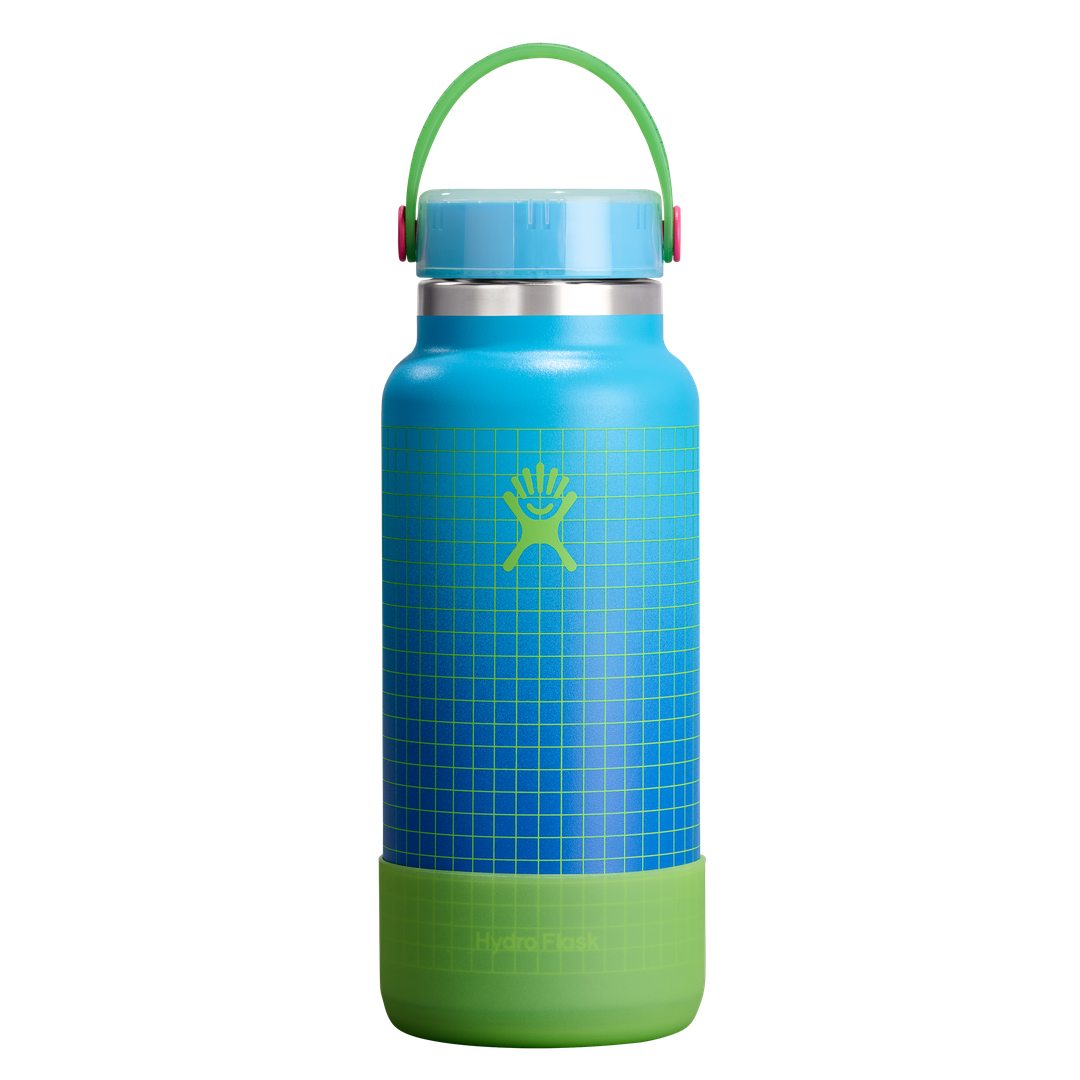 Hydro Flask HYDRO FLASK 32OZ WIDE FLEX CAP ARCADE BLUE