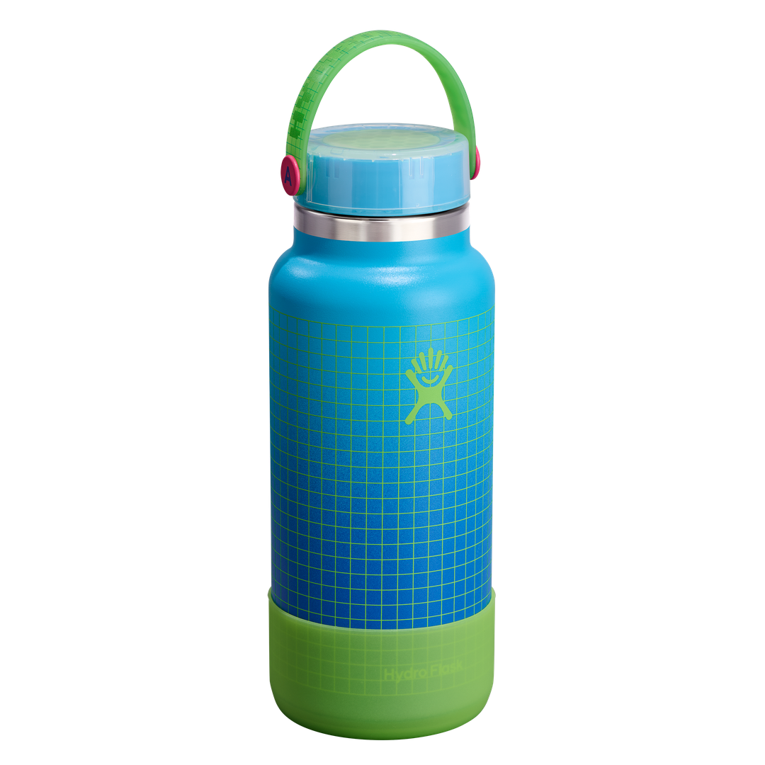 Hydro Flask HYDRO FLASK 32OZ WIDE FLEX CAP ARCADE BLUE