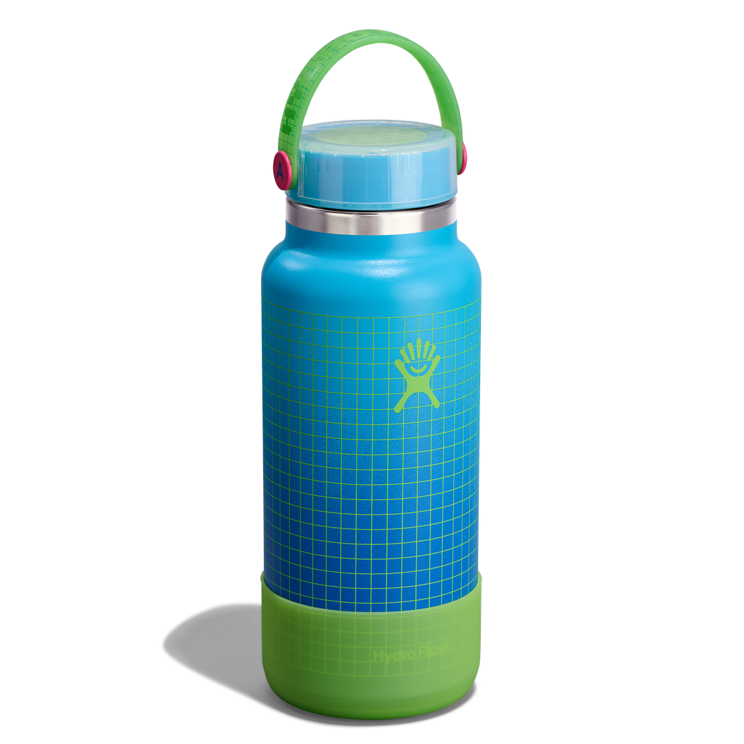 Hydro Flask HYDRO FLASK 32OZ WIDE FLEX CAP ARCADE BLUE