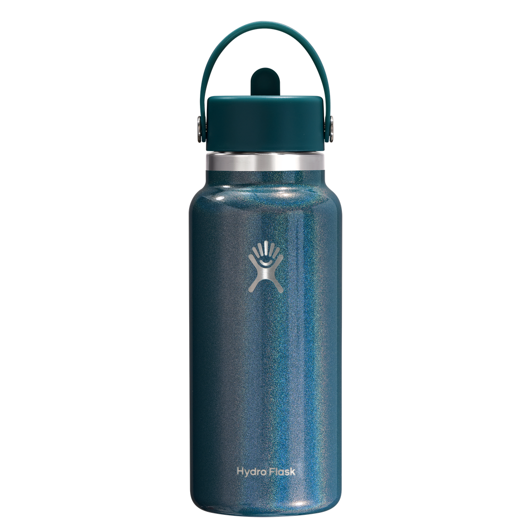 Hydro Flask 32oz Wide Flex Straw Cap Glimmer Teal