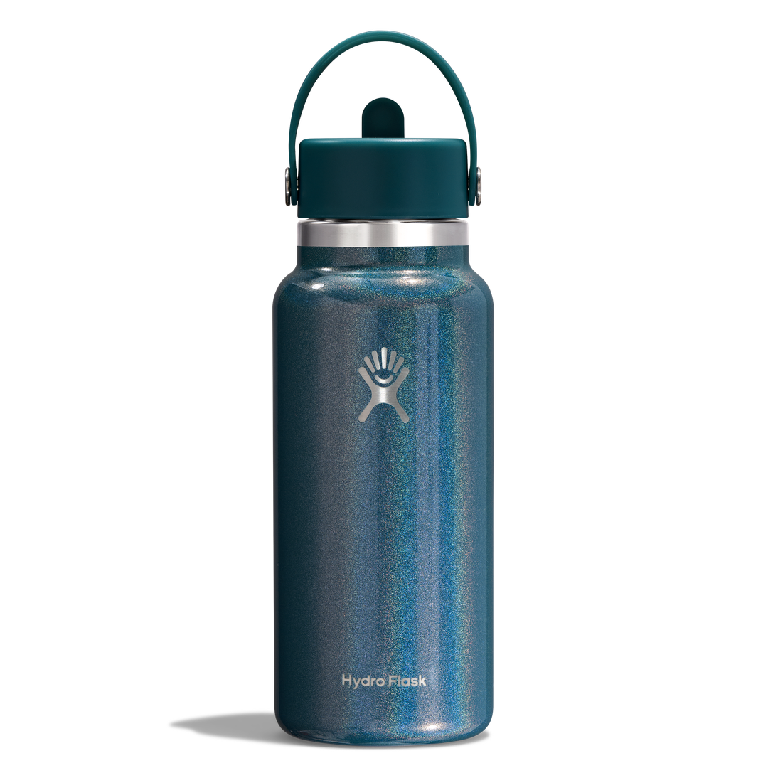 Hydro Flask 32oz Wide Flex Straw Cap Glimmer Teal