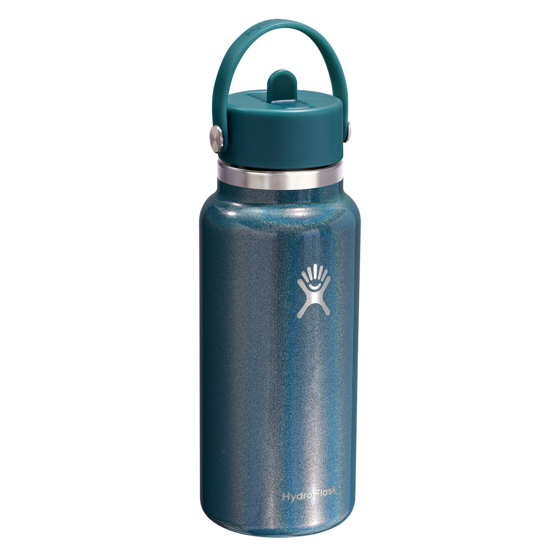 Hydro Flask 32oz Wide Flex Straw Cap Glimmer Teal