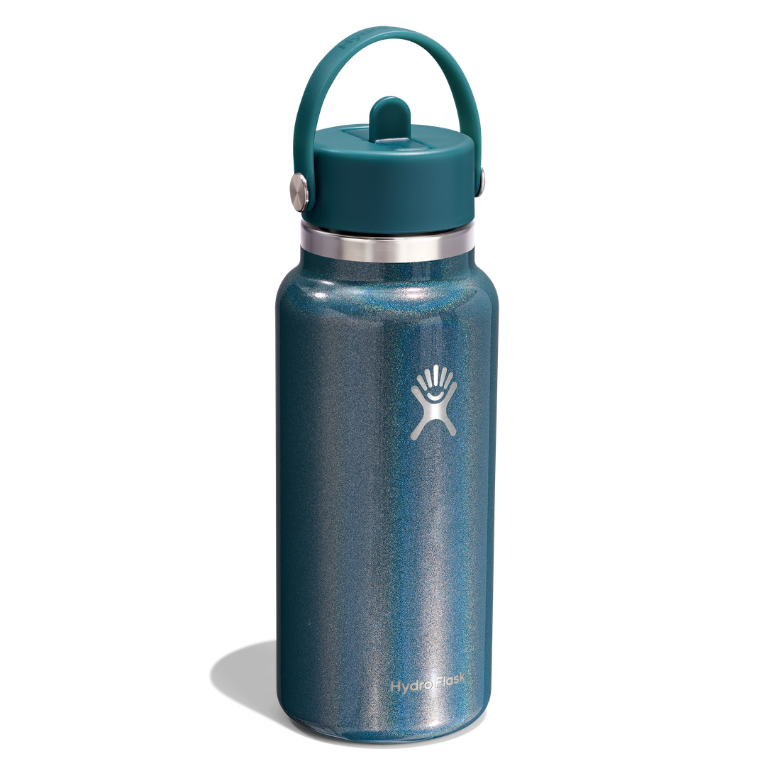 Hydro Flask 32oz Wide Flex Straw Cap Glimmer Teal