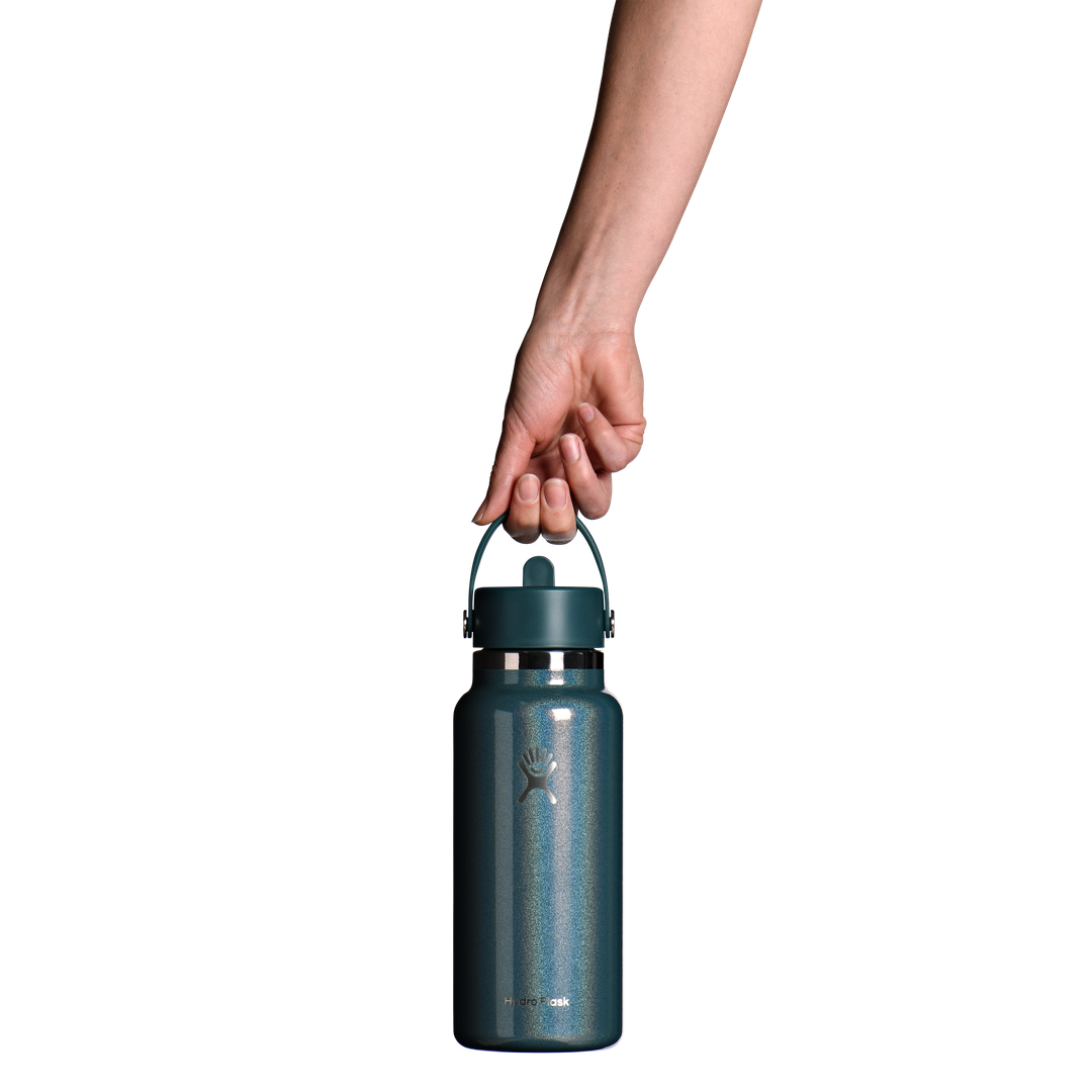 Hydro Flask 32oz Wide Flex Straw Cap Glimmer Teal