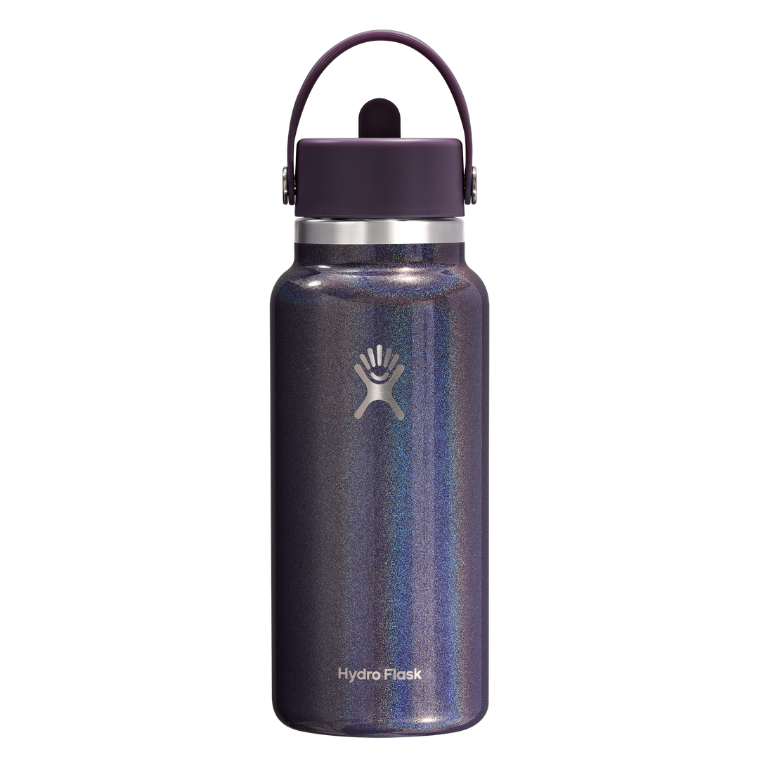 Hydro Flask 32oz Wide Flex Straw Cap Glimmer Purple