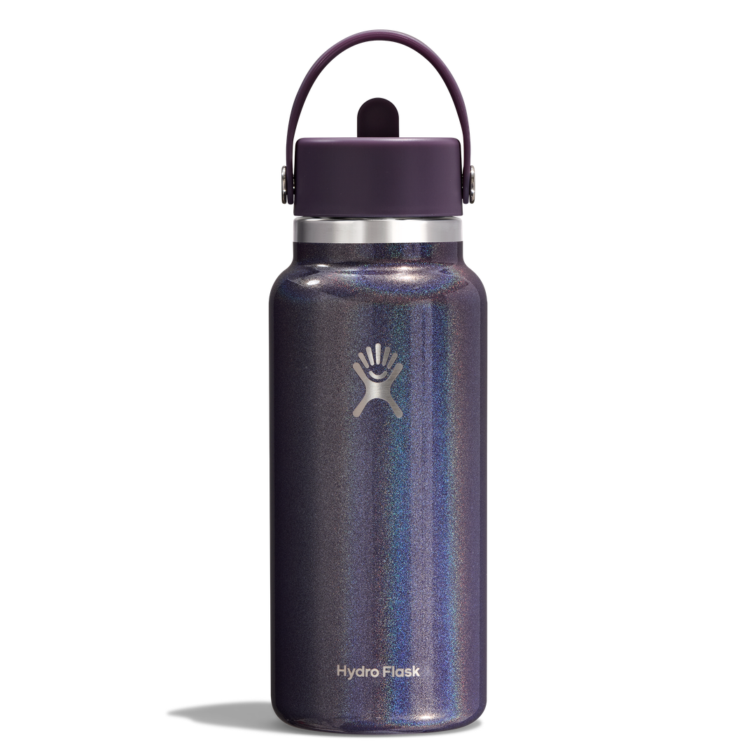 Hydro Flask 32oz Wide Flex Straw Cap Glimmer Purple