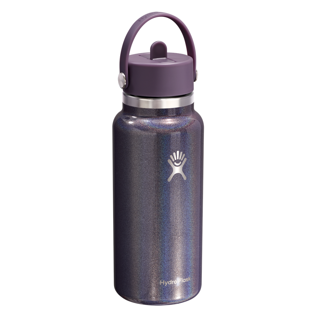 Hydro Flask 32oz Wide Flex Straw Cap Glimmer Purple