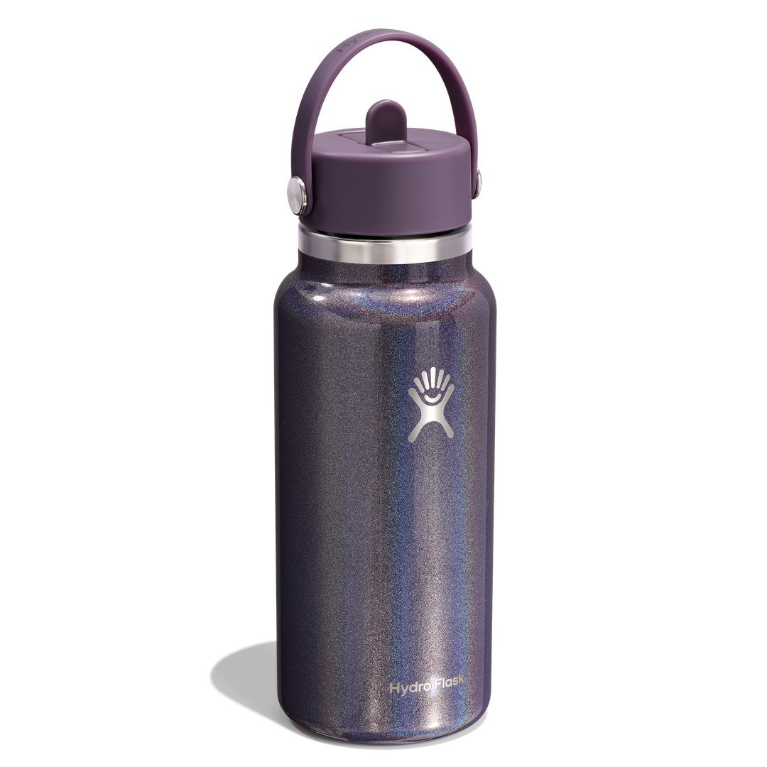 Hydro Flask 32oz Wide Flex Straw Cap Glimmer Purple