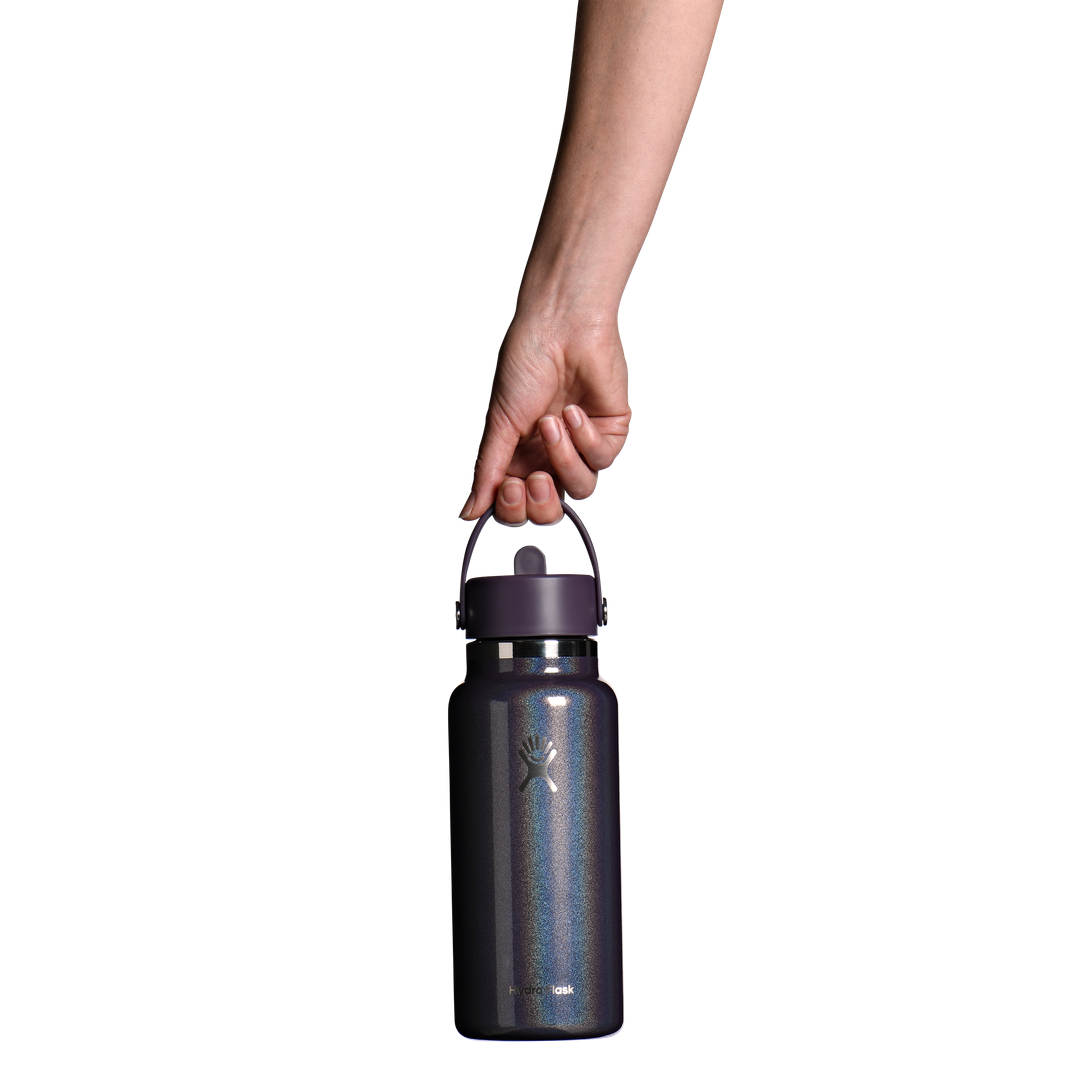 Hydro Flask 32oz Wide Flex Straw Cap Glimmer Purple