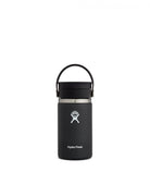 HYDRO FLASK 12 oz Black Wide Mouth W/ Flex Sip Lid