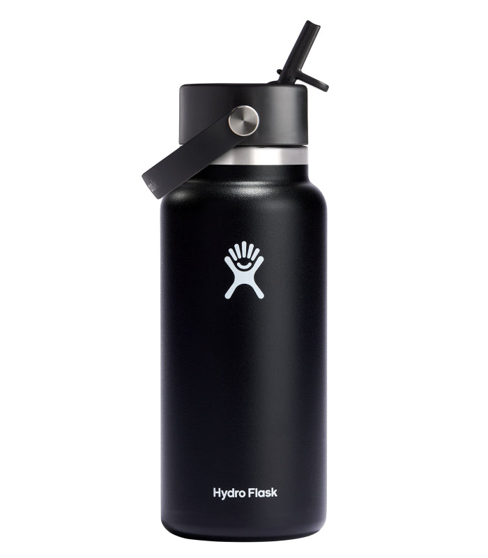 HYDRO FLASK HYDRO FLASK 32 OZ WIDE FLEX STRAW CAP BLACK