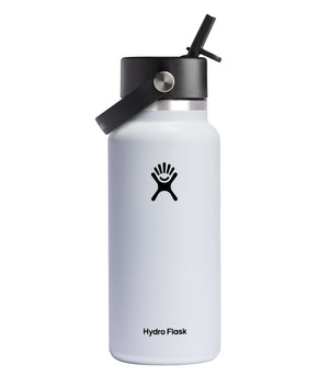 HYDRO FLASK 32 OZ WIDE FLEX STRAW CAP WHITE