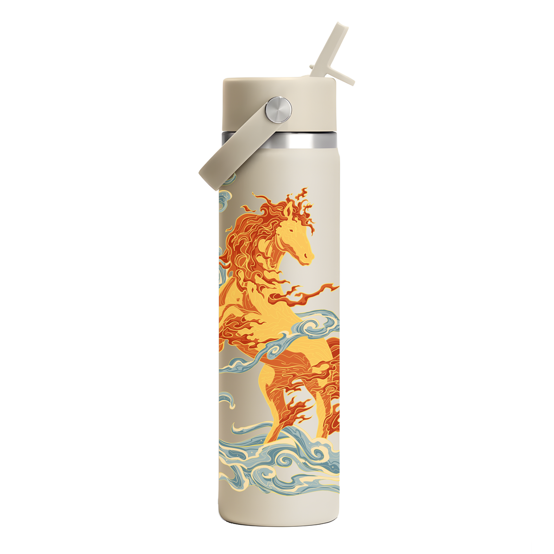 Hydro Flask HYDRO FLASK 24OZ WIDE FLEX STRAW CAP CNY COCONUT