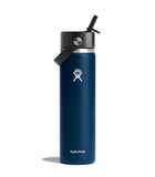 HYDRO FLASK 24 OZ WIDE FLEX STRAW CAP INDIGO